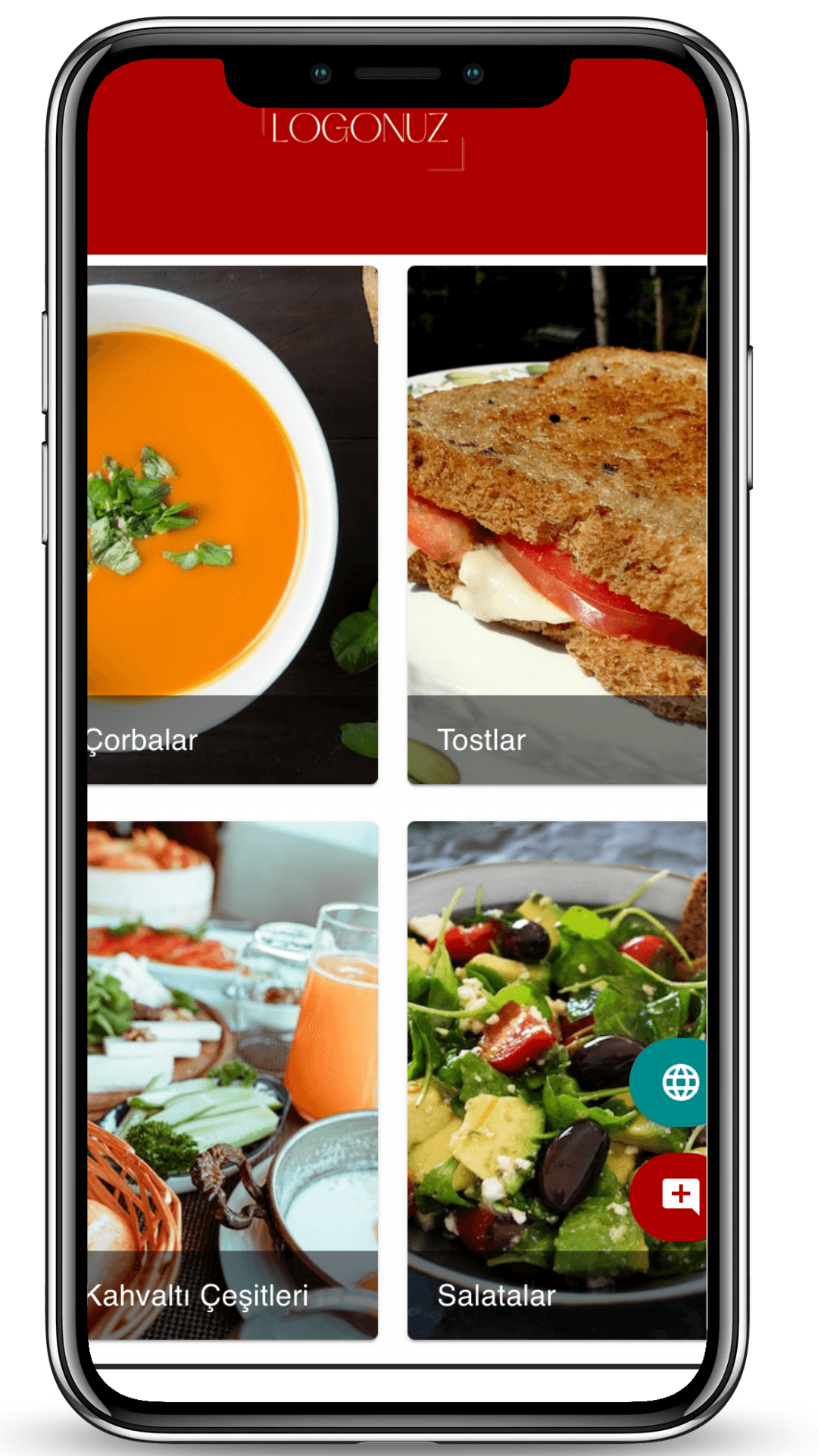 QR Menü Mockup